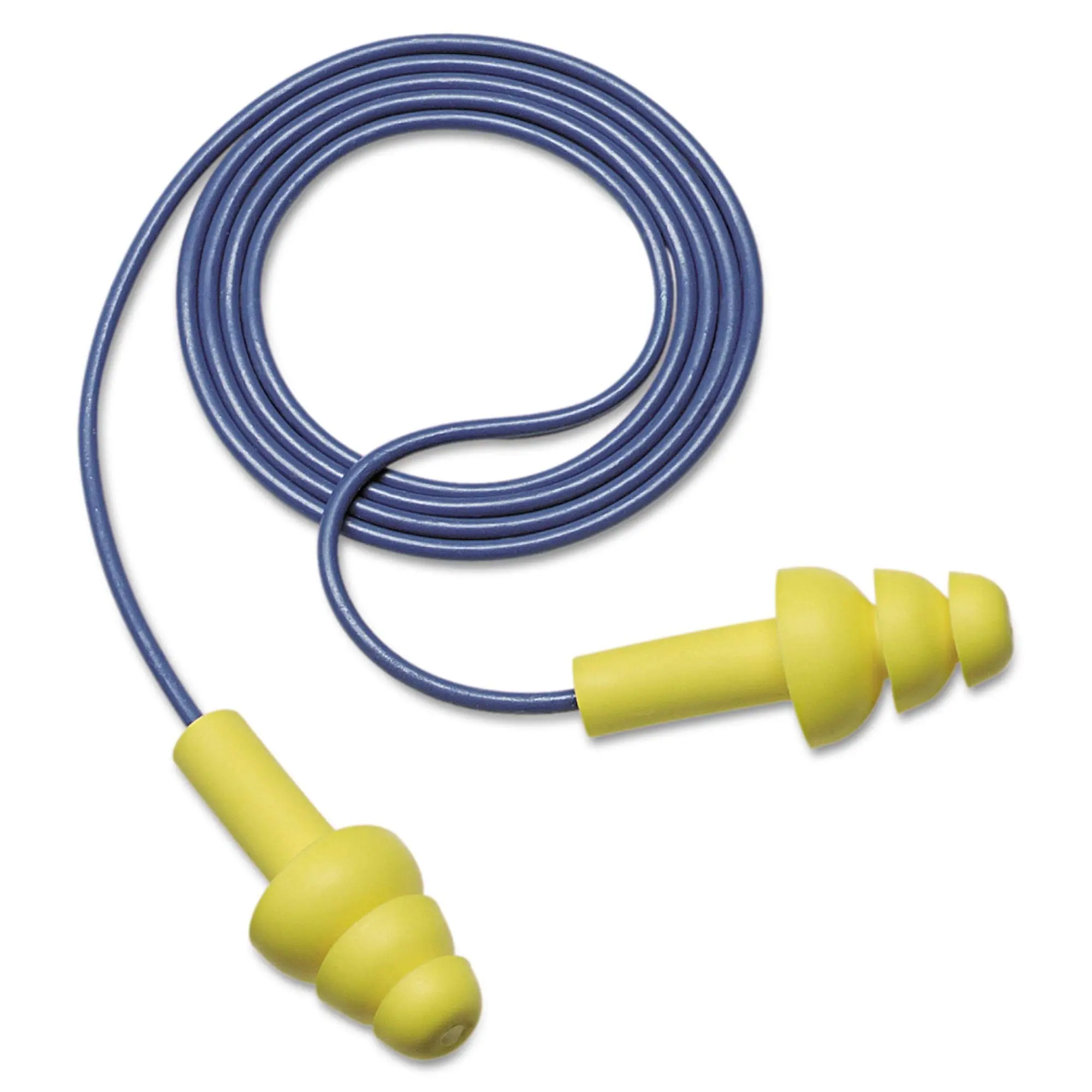 3M 3404004 E·A·R UltraFit Earplugs, Corded, Premolded, Yellow, 100 Pairs