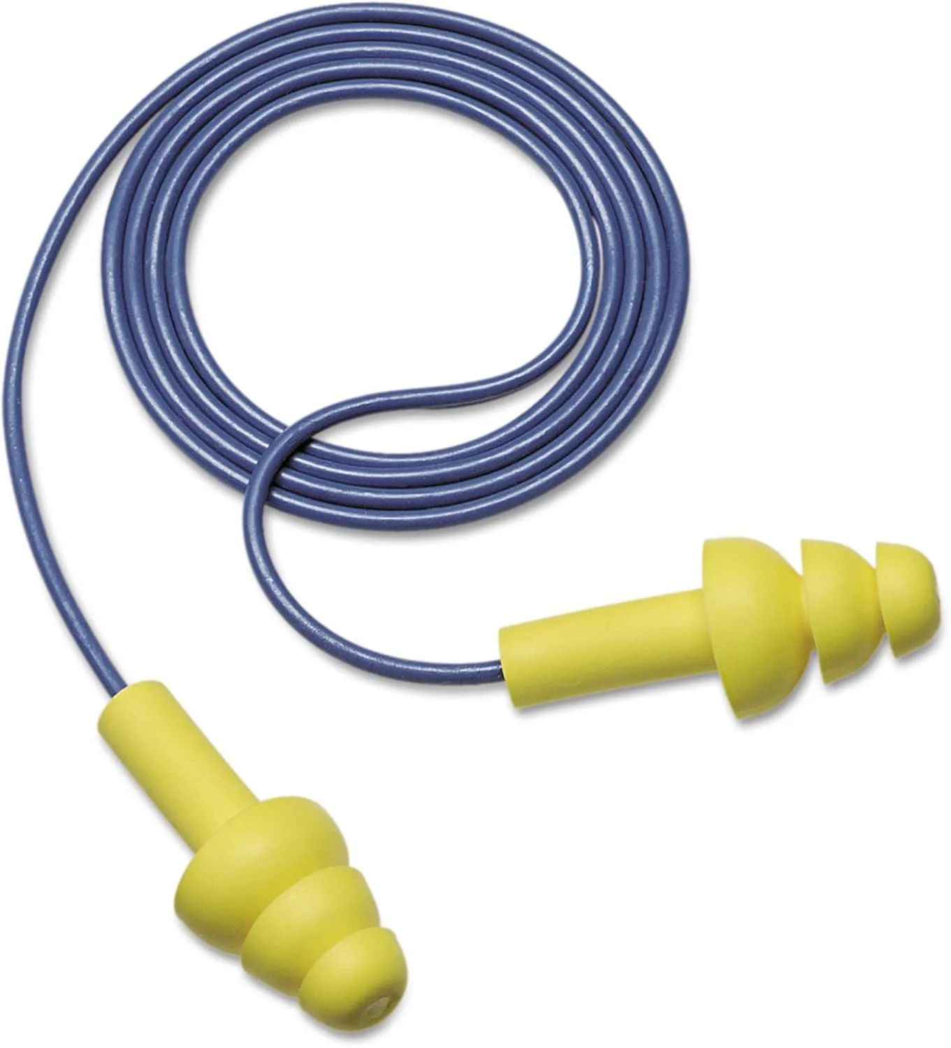 3M 3404004 E·A·R UltraFit Earplugs, Corded, Premolded, Yellow, 100 Pairs