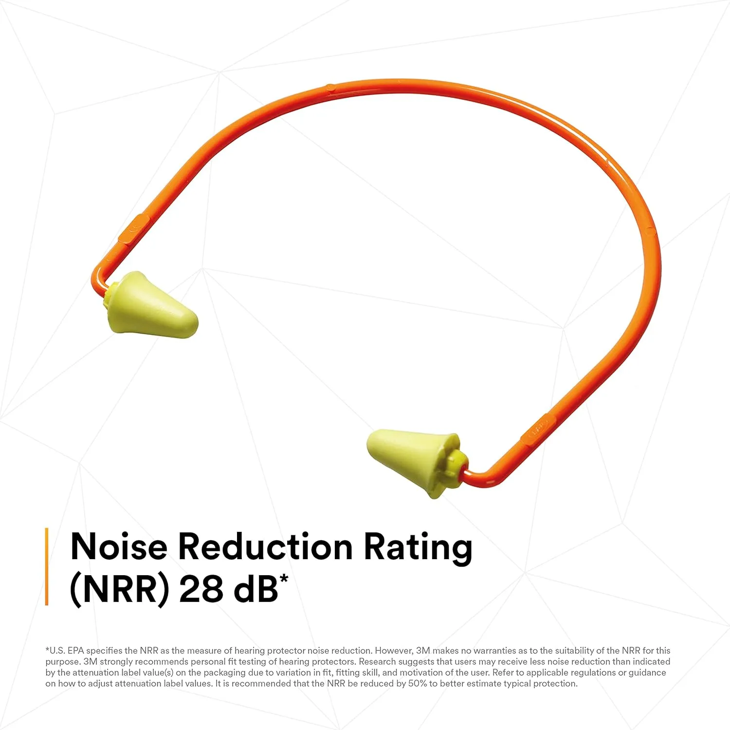 3M E-A-Rflex 20006 320-1000 Banded Hearing Protectors, 6.8" Height, 8.8" Length, 2.5" Width, ABS/Polyurethane