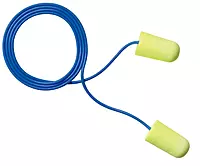 3M E-A-RSOFT YELLOW NEONS EARPLUGS 311-1251, CORDED, POLY BAG, LARGE SIZE, 2000 PAIR/CASE