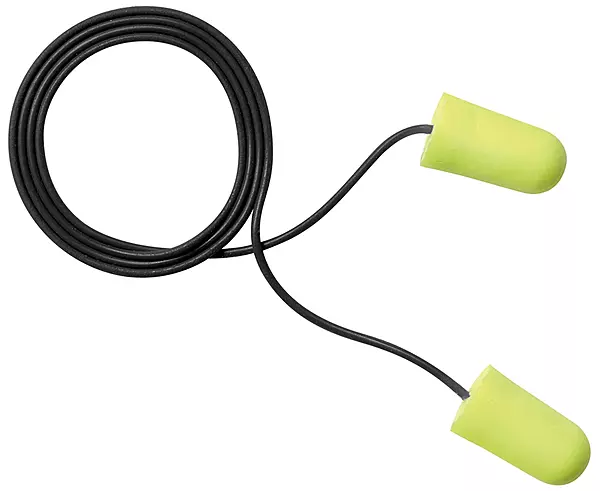 3M E-A-Rsoft Metal Detectable Soft Foam Earplugs, Corded, 32 Nrr, Poly Bag, 200 Pairs/box