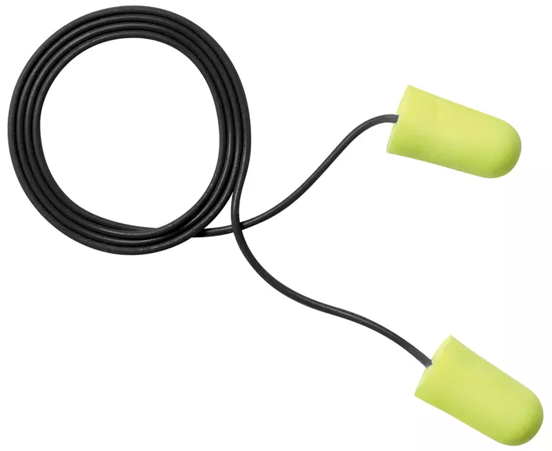 3M E-A-Rsoft Metal Detectable Soft Foam Earplugs, Corded, 32 Nrr, Poly Bag, 200 Pairs/box