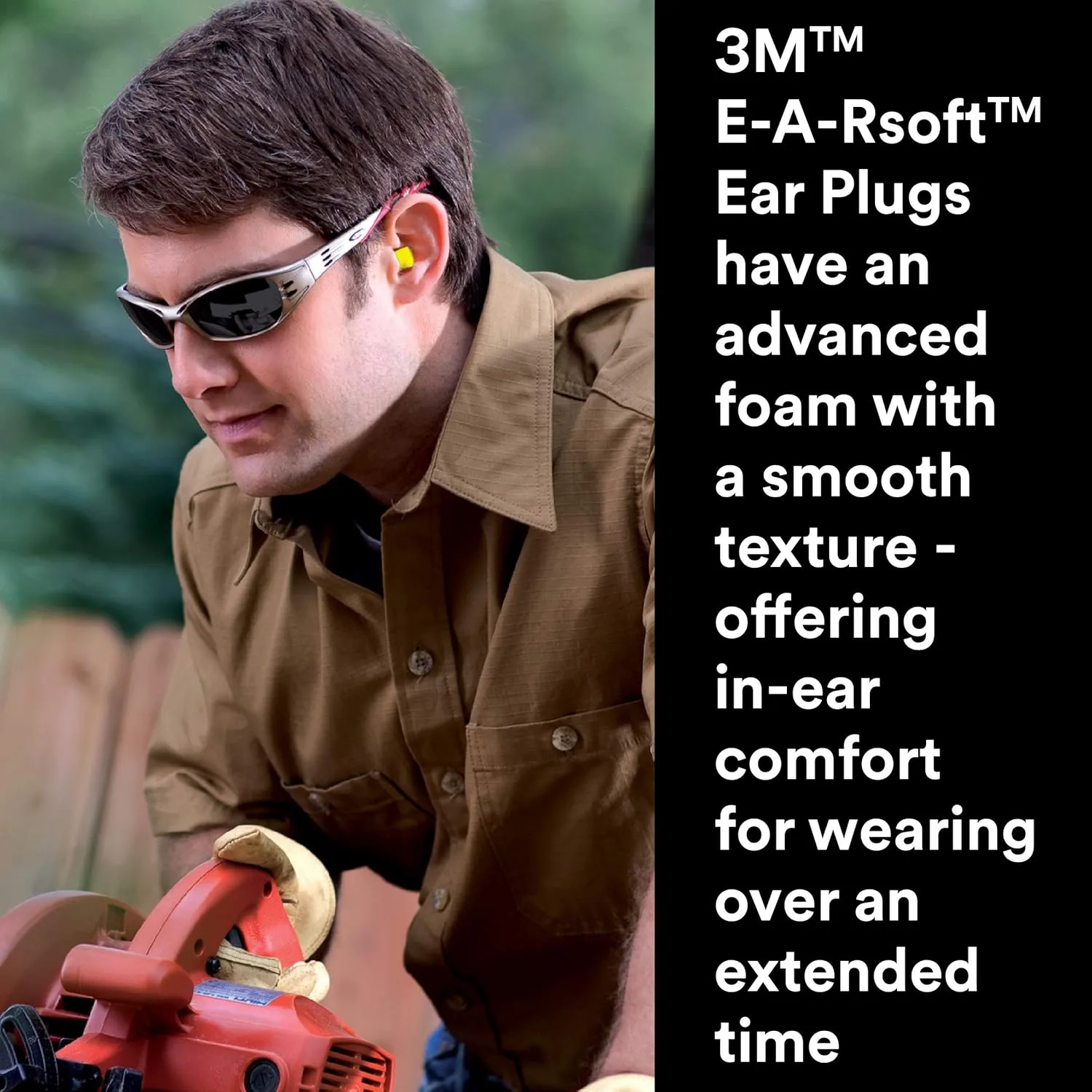 3M E-A-Rsoft Yellow Neons Uncorded Foam Ear Plugs