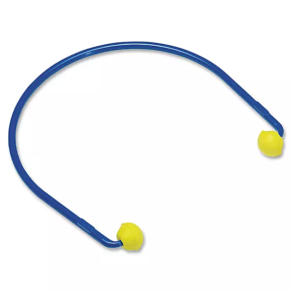 3M E-A-R Caps Blue and Yellow Under Chin Banded Earplugs