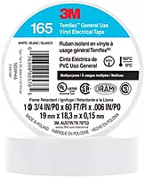 3M Economy Vinyl Electrical Tape - 3/4 in x 60 ft, White