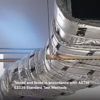 3M Fire Barrier Duct Wrap 615+, Space-Saving, Commercial Kitchen Grease and Ventilation Ducts Applications, 24 in x 25 ft