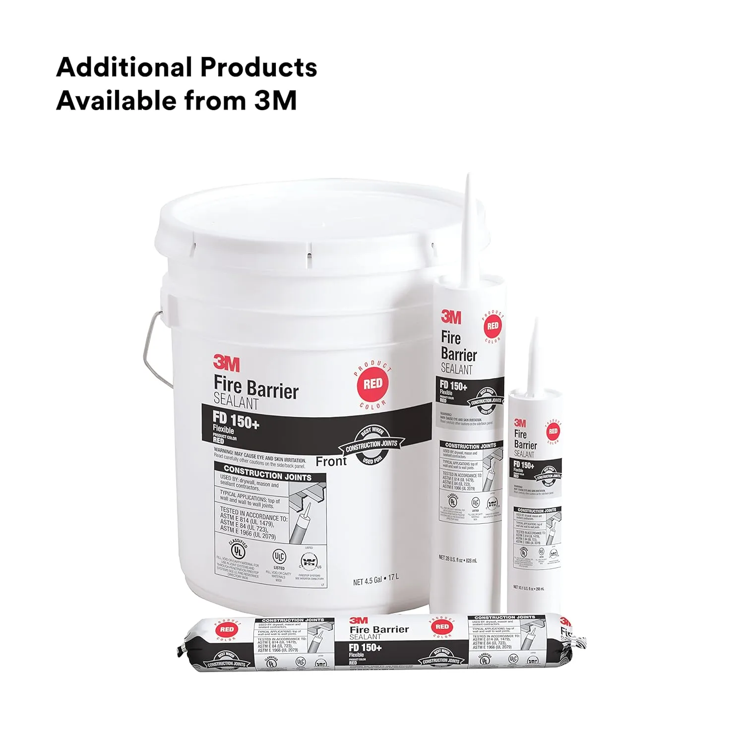 3M Fire Barrier Sealant FD 150+ Gun-Grade Latex-Based Elastomeric Firestop Seal
