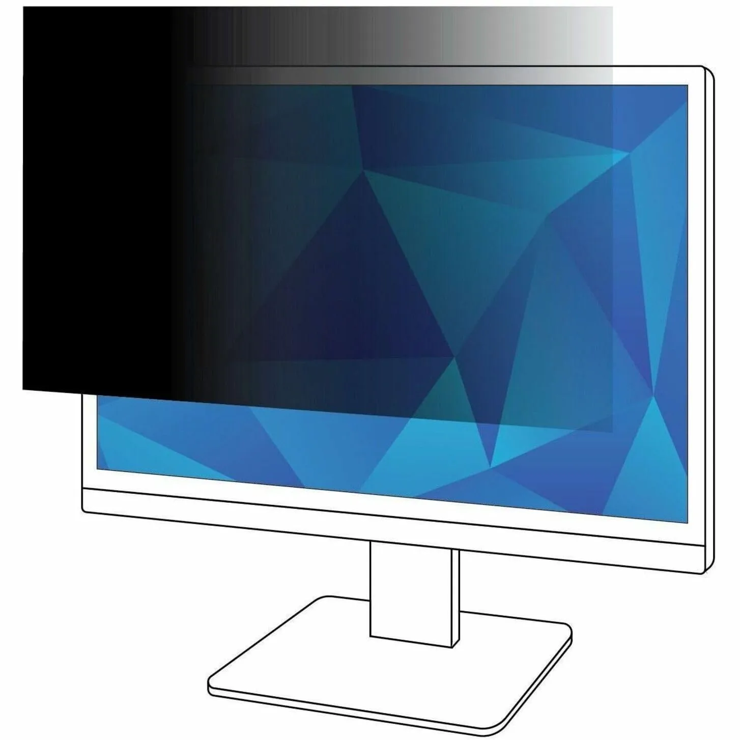 3M Frameless Blackout Privacy Filter for Widescreen Monitors (16:9)