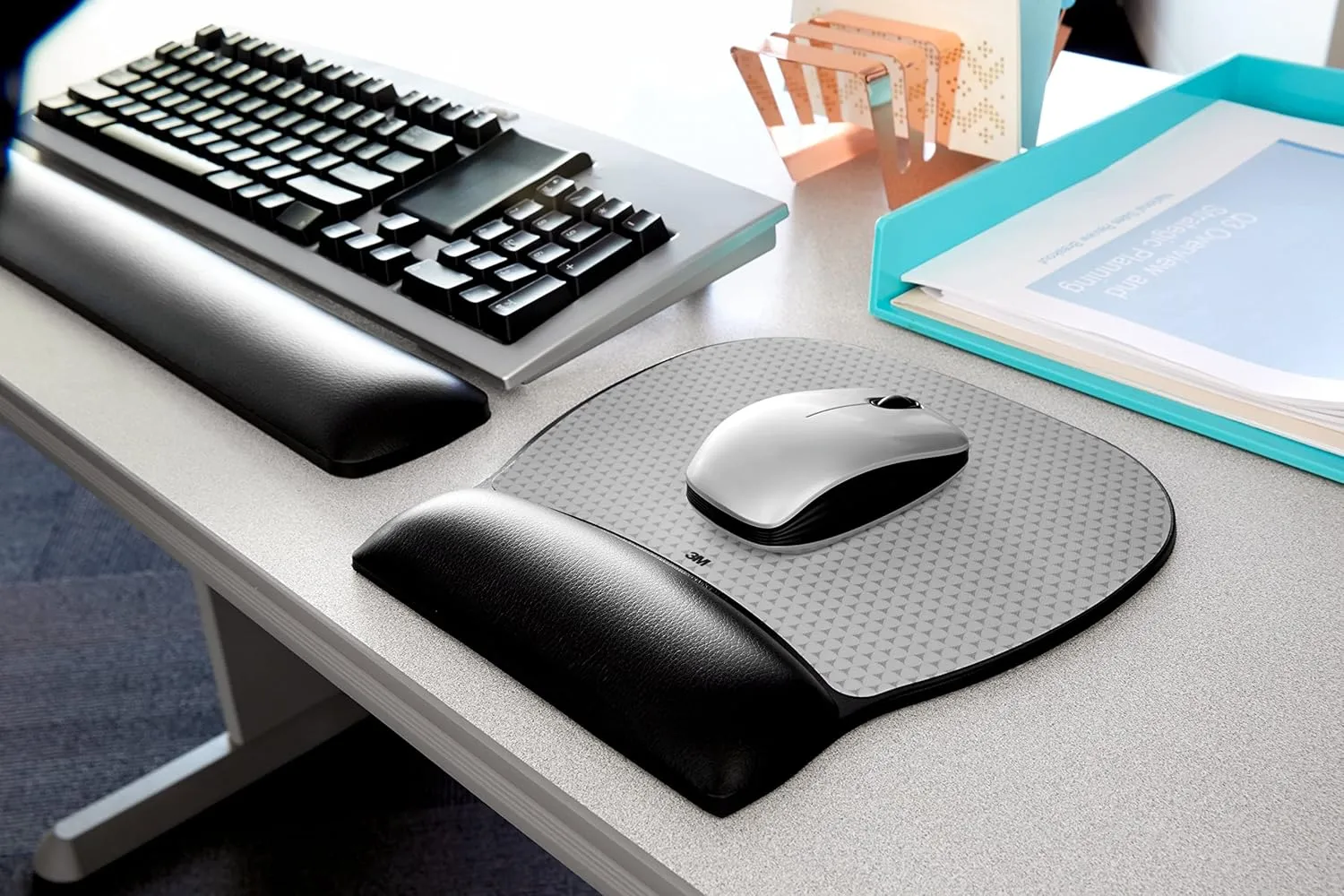 3M Large Gel Wrist Rest For Keyboards, 19.31 x 3.13 x 1.25 inches, Black - WR310LE