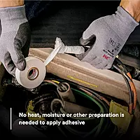 3M Glass Cloth Electrical Tape 27, 3/4 in x 66 ft, 1 Roll, Non-Corrosive Adhesive, Pressure Sensitive, High Temperature