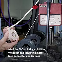 3M Glass Cloth Electrical Tape 27, 3/4 in x 66 ft, 1 Roll, Non-Corrosive Adhesive, Pressure Sensitive, High Temperature