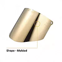 3M Total Performance Gold-Coated Face Shield Window WCP96G -00000, Polycarbonate, Clear