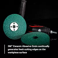 3M Green Corps Fibre Disc 36507, 5 in x 7/8 in, 40+ Grit, 20 Pack, Ceramic Abrasive Disc, Resin Bond