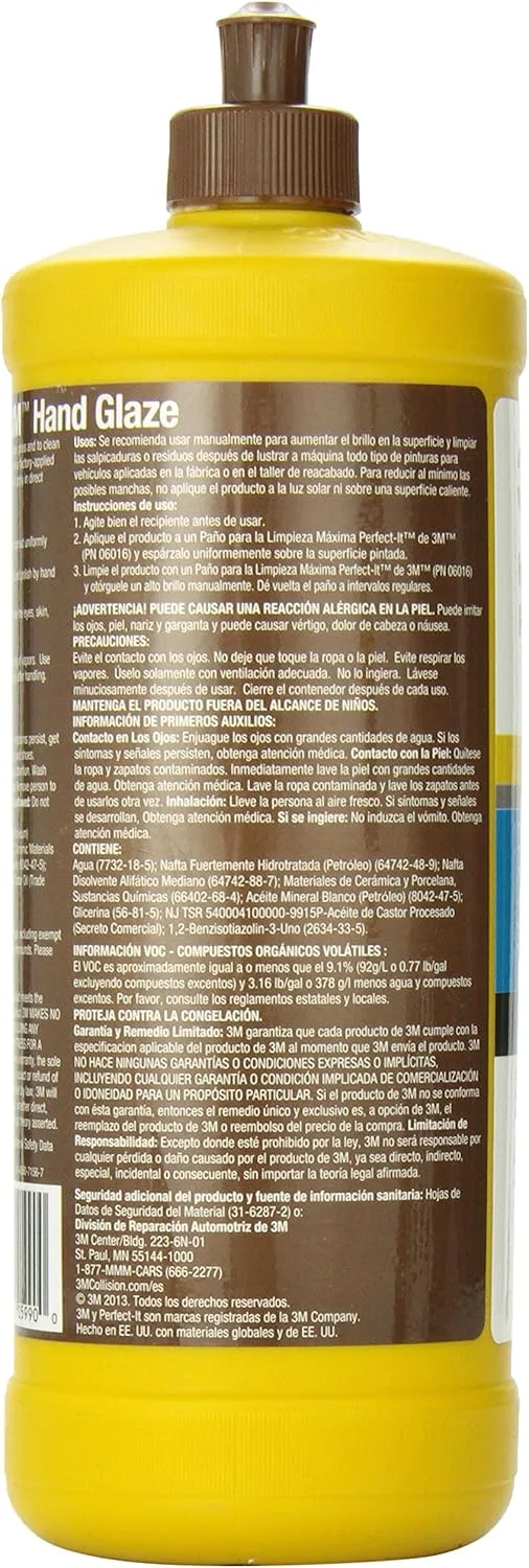 3M Hand Glaze, 05990, 1 qt (32 fl oz) 1 Quart