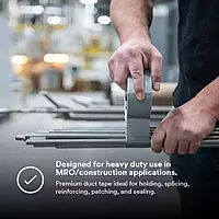 3M 3939 Heavy Duty Duct Tape, Silver, .94 in x 60 yd x 9.0 mil – Professional Grade Water-Resistant Duct Tape for Sealing