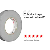 3M 3939 Heavy Duty Duct Tape, Silver, .94 in x 60 yd x 9.0 mil – Professional Grade Water-Resistant Duct Tape for Sealing