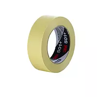 3M Specialty High Temperature Masking Tape 501+, Tan, 48 mm x 55 m, 7.3 mil, 24 per case 60.14 Yards 1.88 inches Tan 24