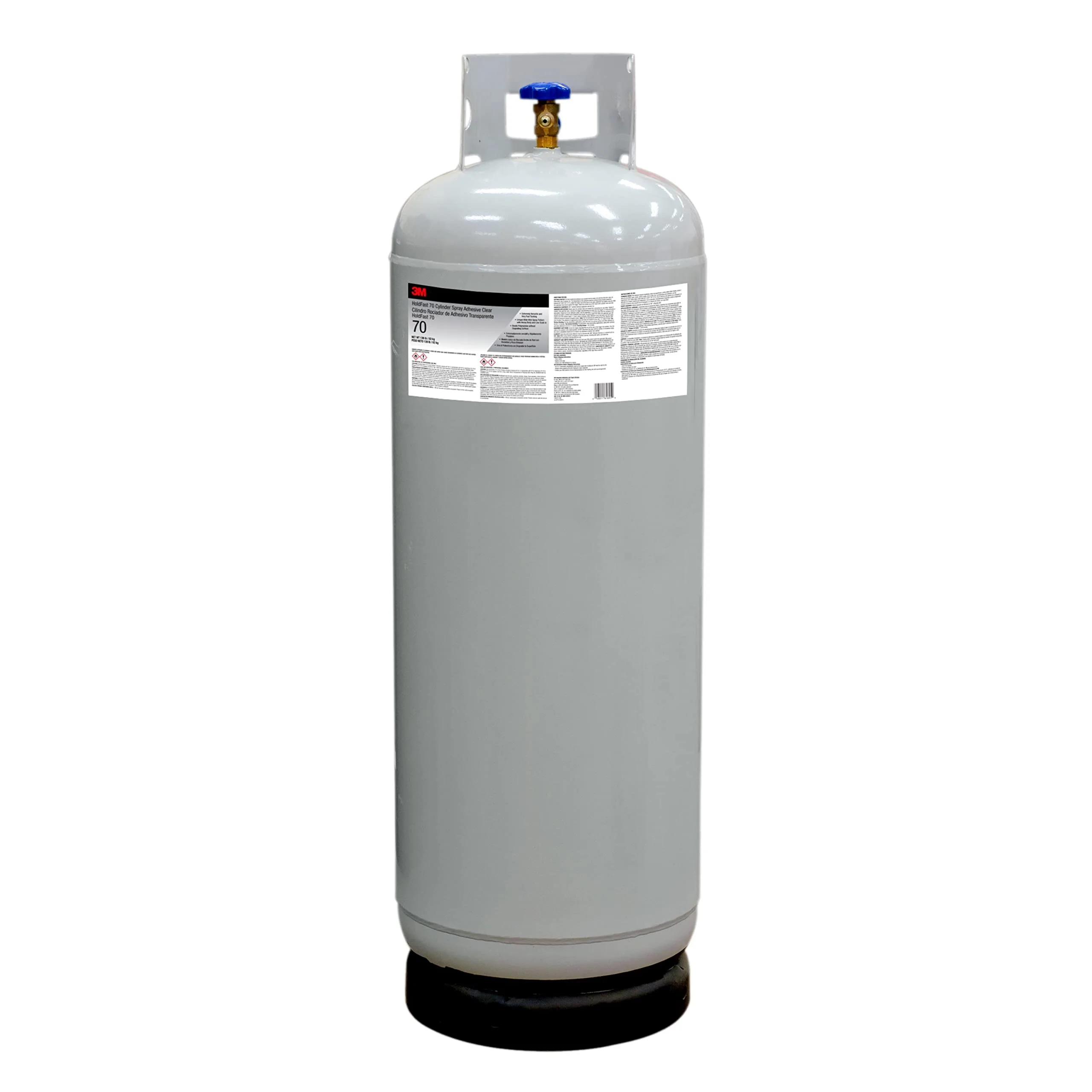 3M (70) HoldFast 70 Cylinder Spray Adhesive Clear, Intermediate Cylinder (Net Weight 139 Pounds)