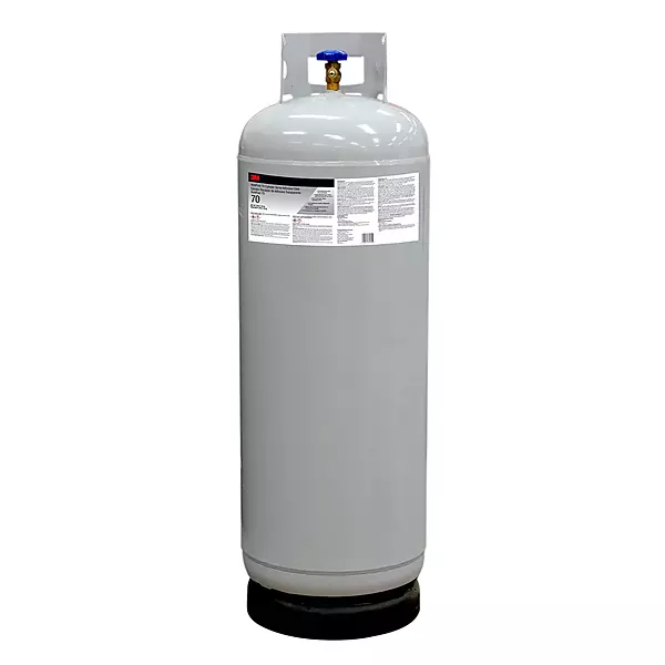 3M (70) HoldFast 70 Cylinder Spray Adhesive Clear, Intermediate Cylinder (Net Weight 139 Pounds)