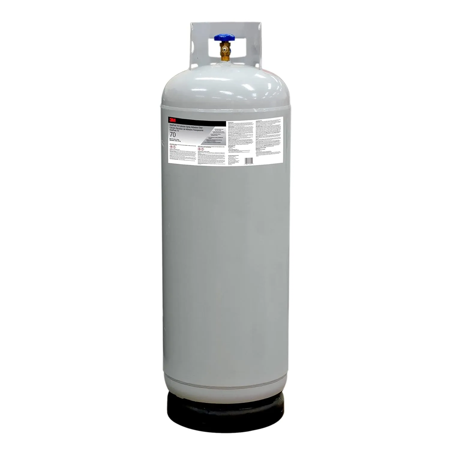 3M (70) HoldFast 70 Cylinder Spray Adhesive Clear, Intermediate Cylinder (Net Weight 139 Pounds)