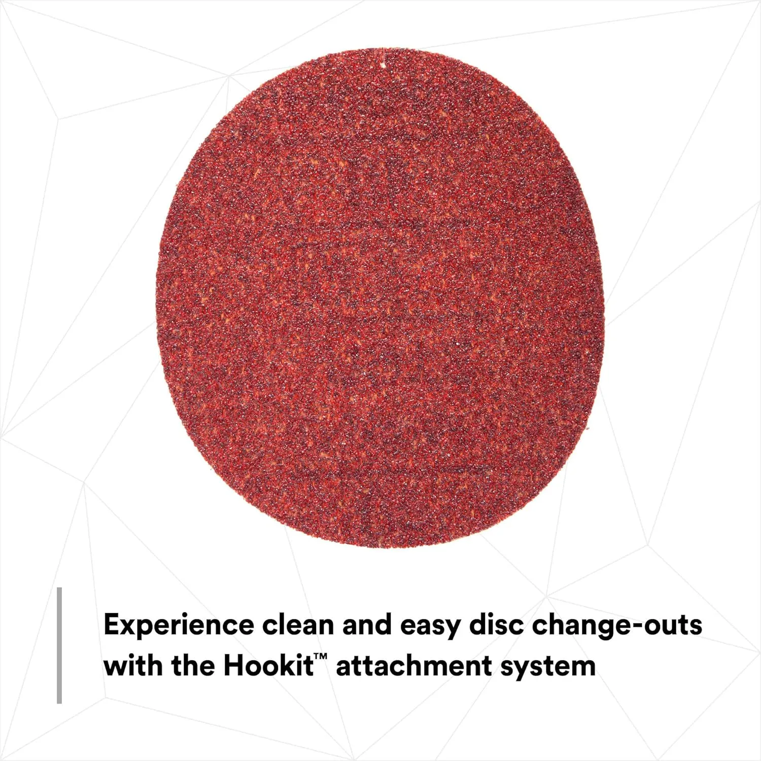 3M Hookit Red Abrasive Sanding Discs, 6 in, Pack of 50