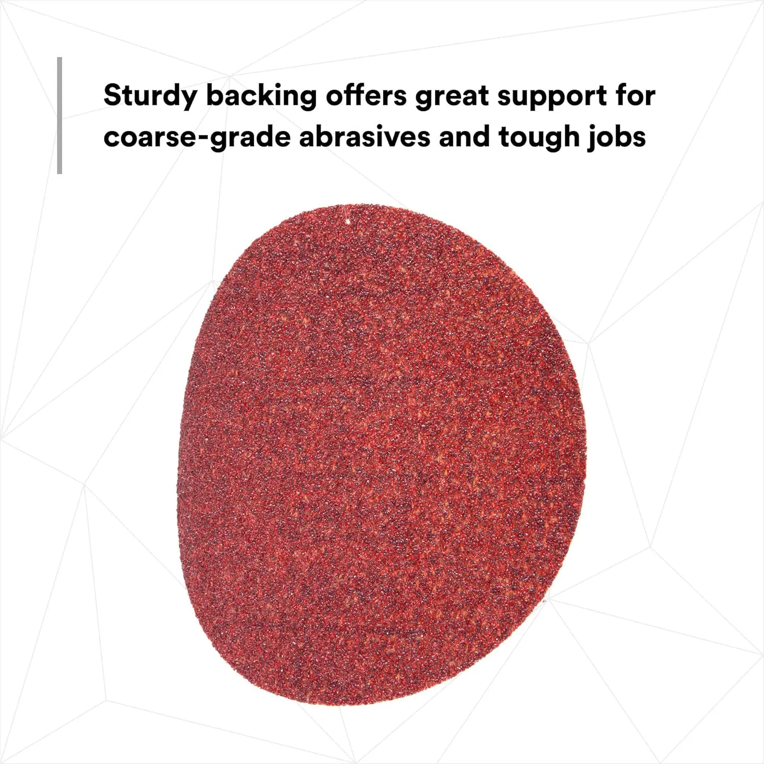 3M Hookit Red Abrasive Sanding Discs, 6 in, Pack of 50