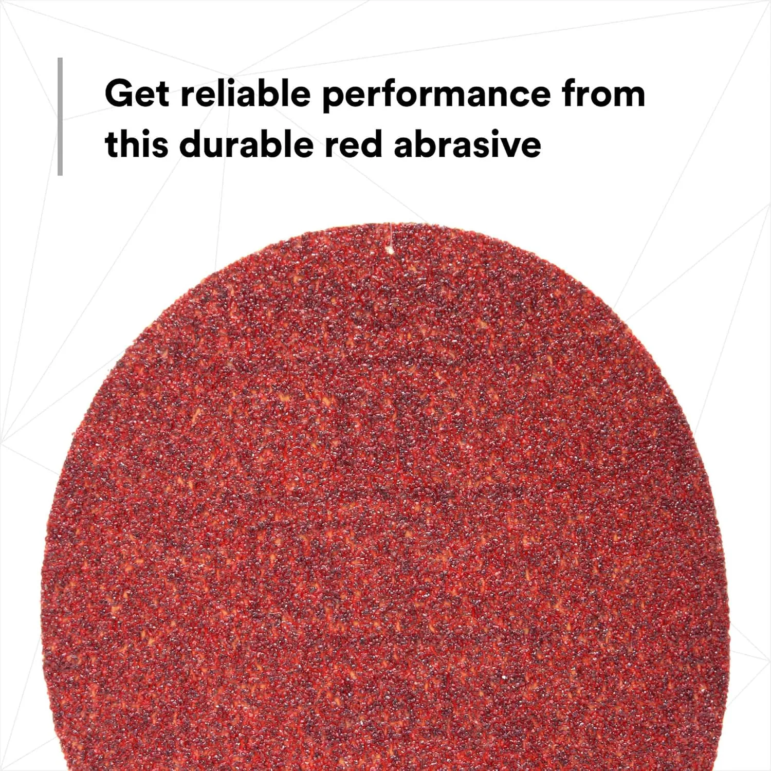 3M Hookit Red Abrasive Sanding Discs, 6 in, Pack of 50