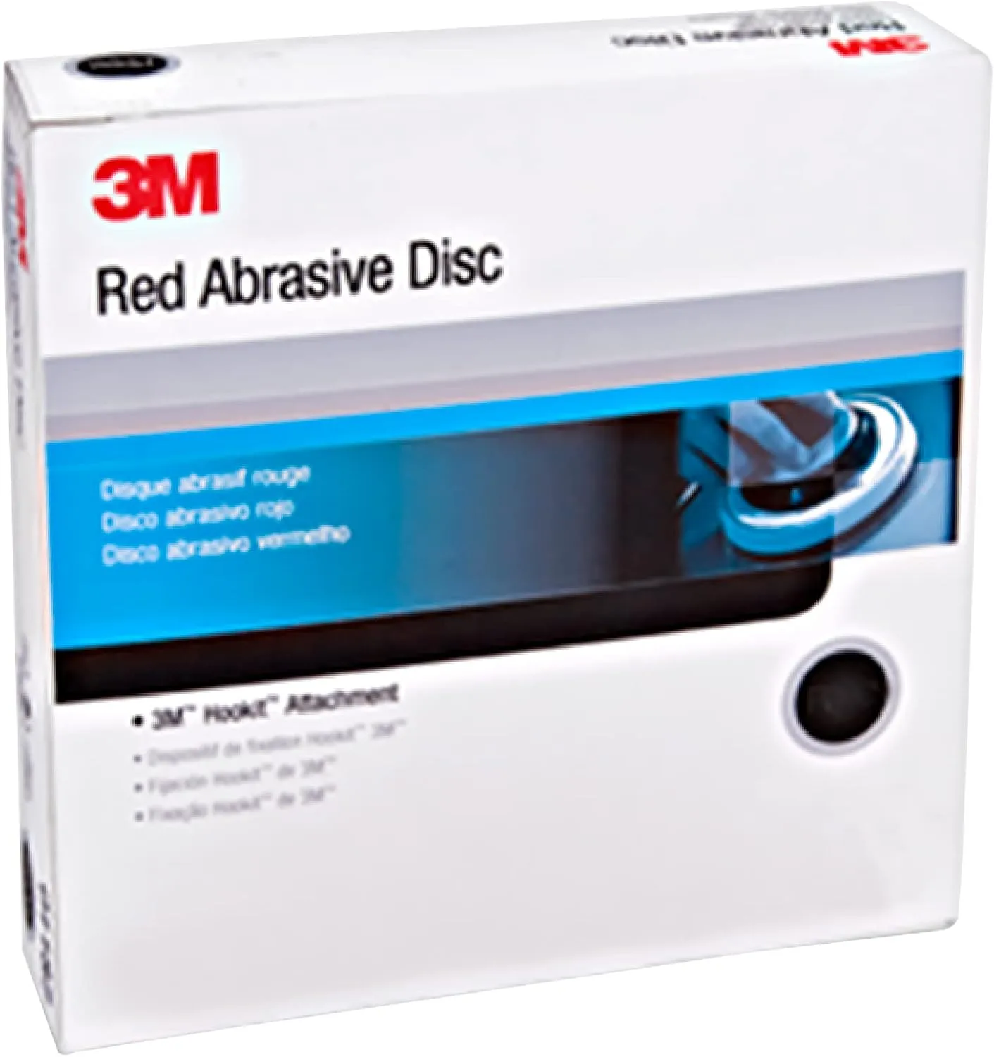 3M Hookit Red Abrasive Sanding Discs, 6 in, Pack of 50