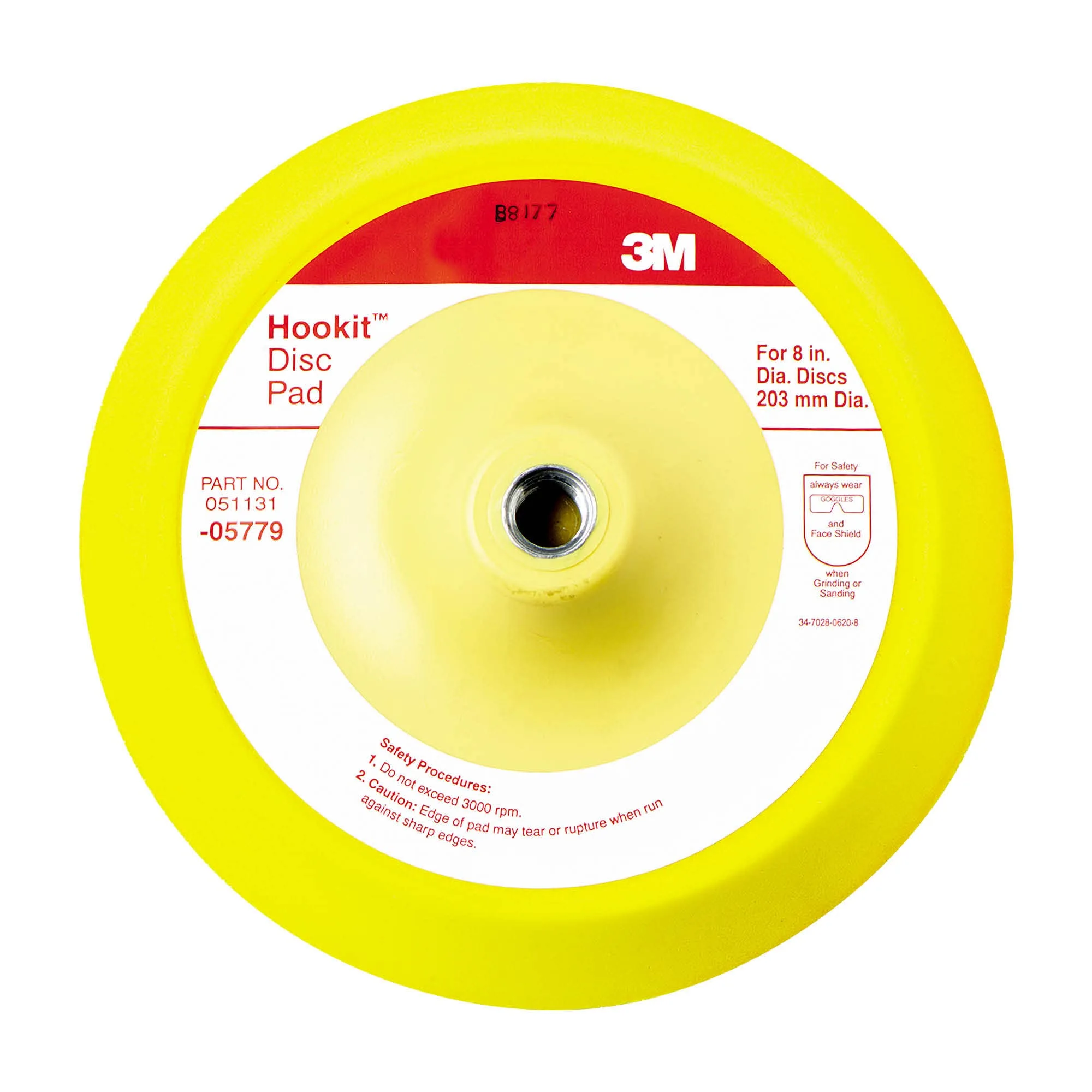 3M Hookit Disc Pad Medium Density Foam Backing Pad
