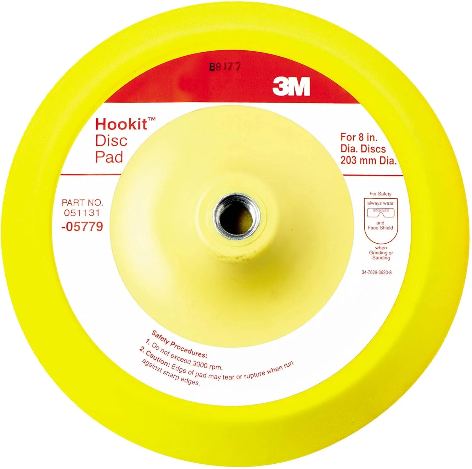 3M Hookit Disc Pad Medium Density Foam Backing Pad