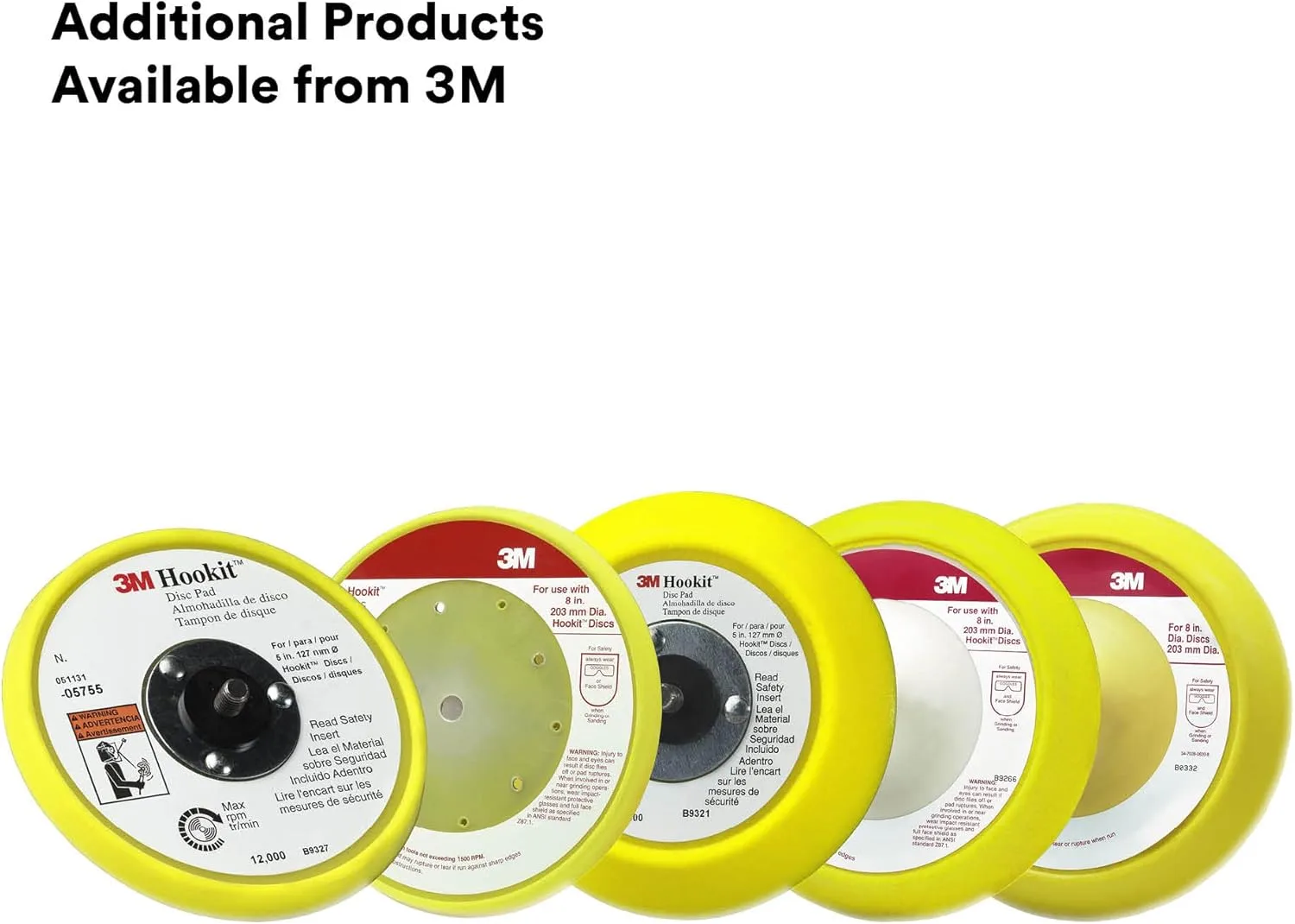 3M Hookit Disc Pad Medium Density Foam Backing Pad
