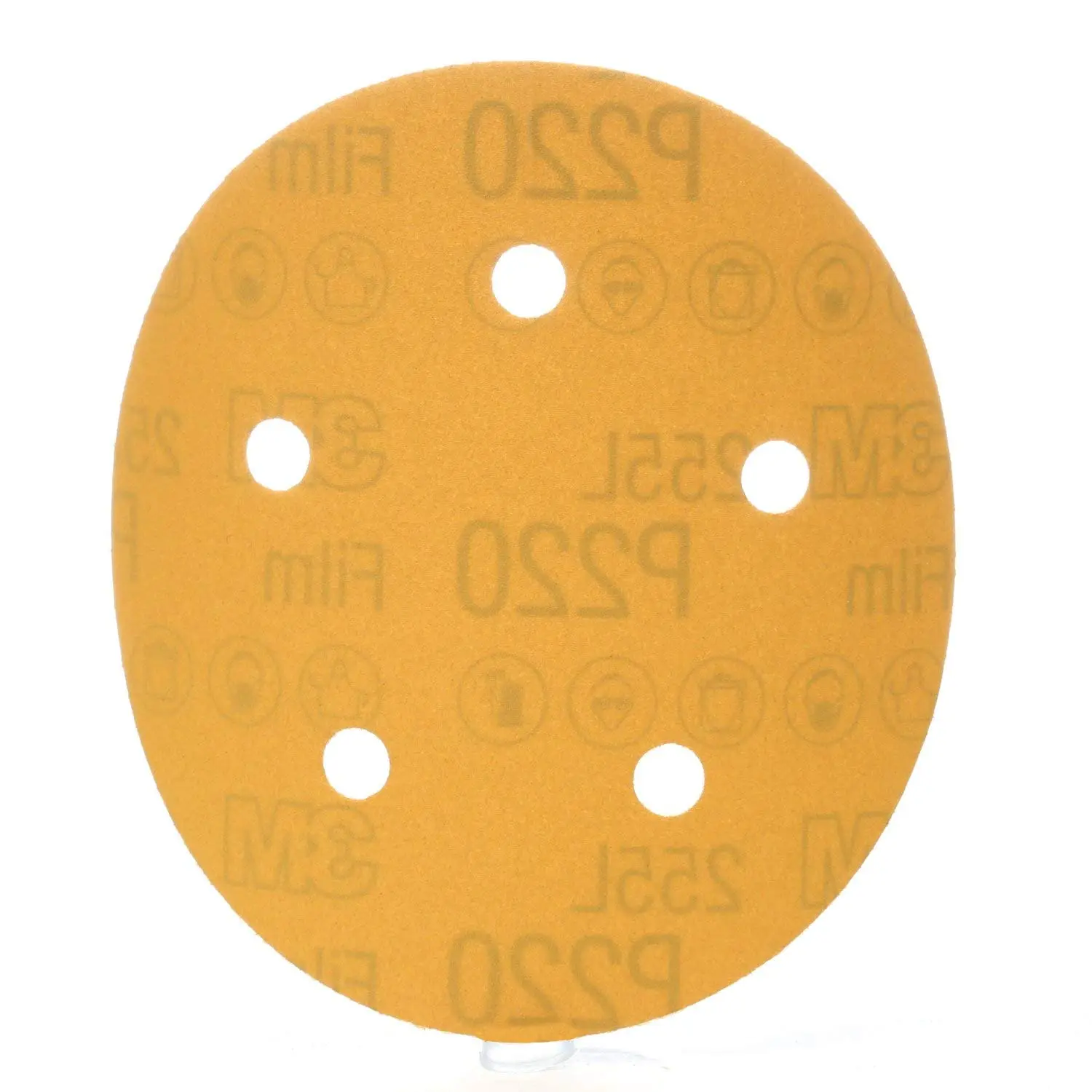 3M Hookit Gold Film Disc 255L Aluminum Oxide Hookit Hook-and-Loop