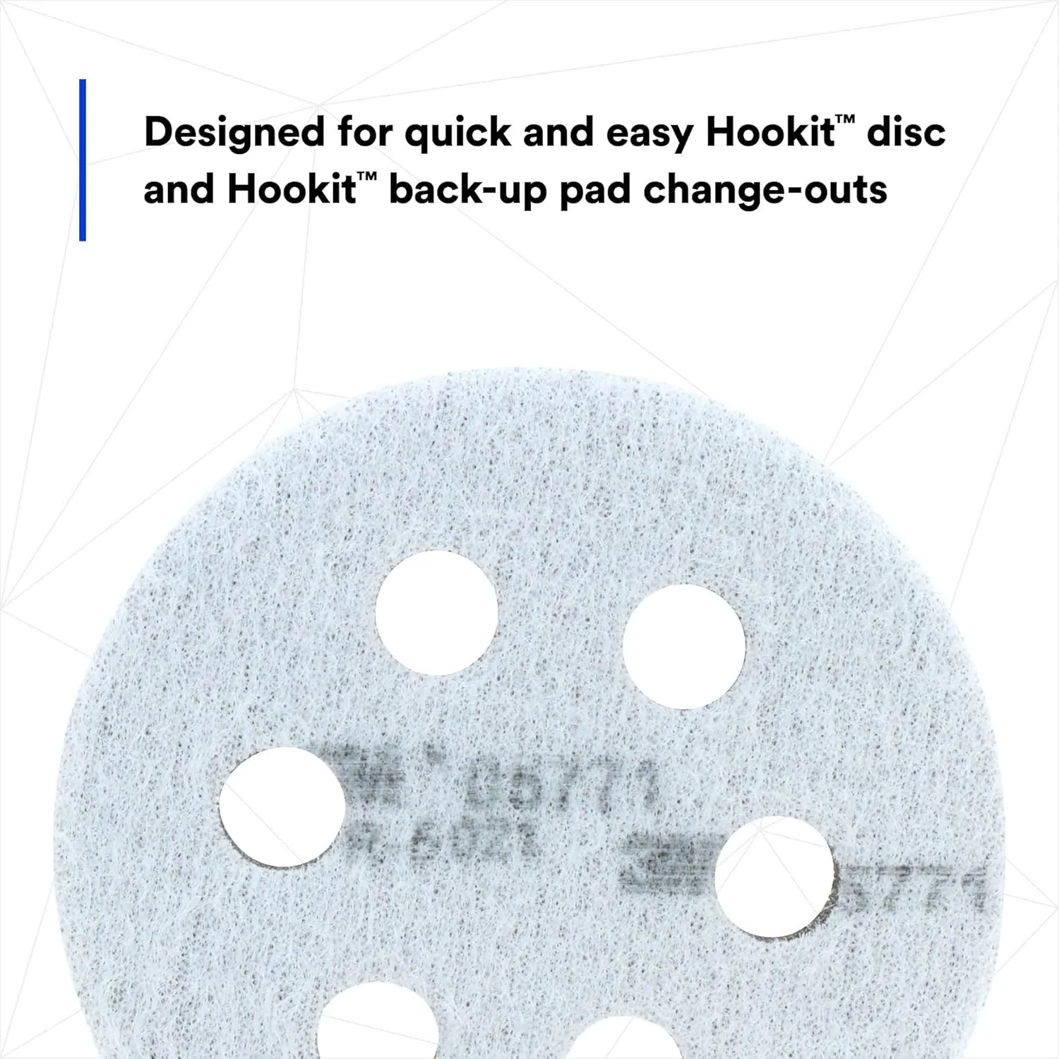 3M Hookit Soft Interface Pad 05771, 3 in, Foam, Quick Change, Soft Pad for Autobody Sanding 3 in x 1/2 in x 3/4 in
