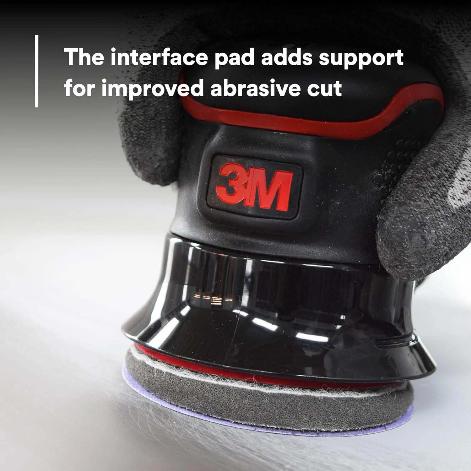 3M Hookit Soft Interface Pad 05771, 3 in, Foam, Quick Change, Soft Pad for Autobody Sanding 3 in x 1/2 in x 3/4 in