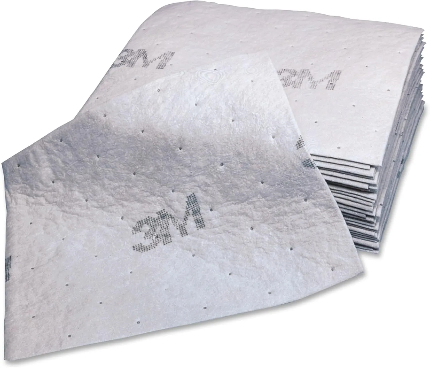 3M Maintenance Sorbent Pad - 15.5in x 20.5in - 100/Carton - Scrim - White