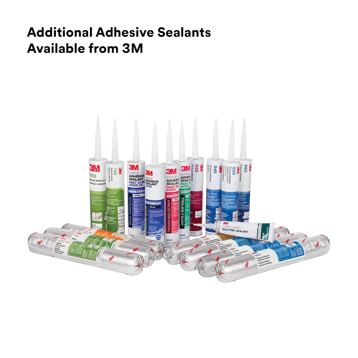 3M Marine Adhesive Sealant 4000 UV (05280) - 3 fl oz, White