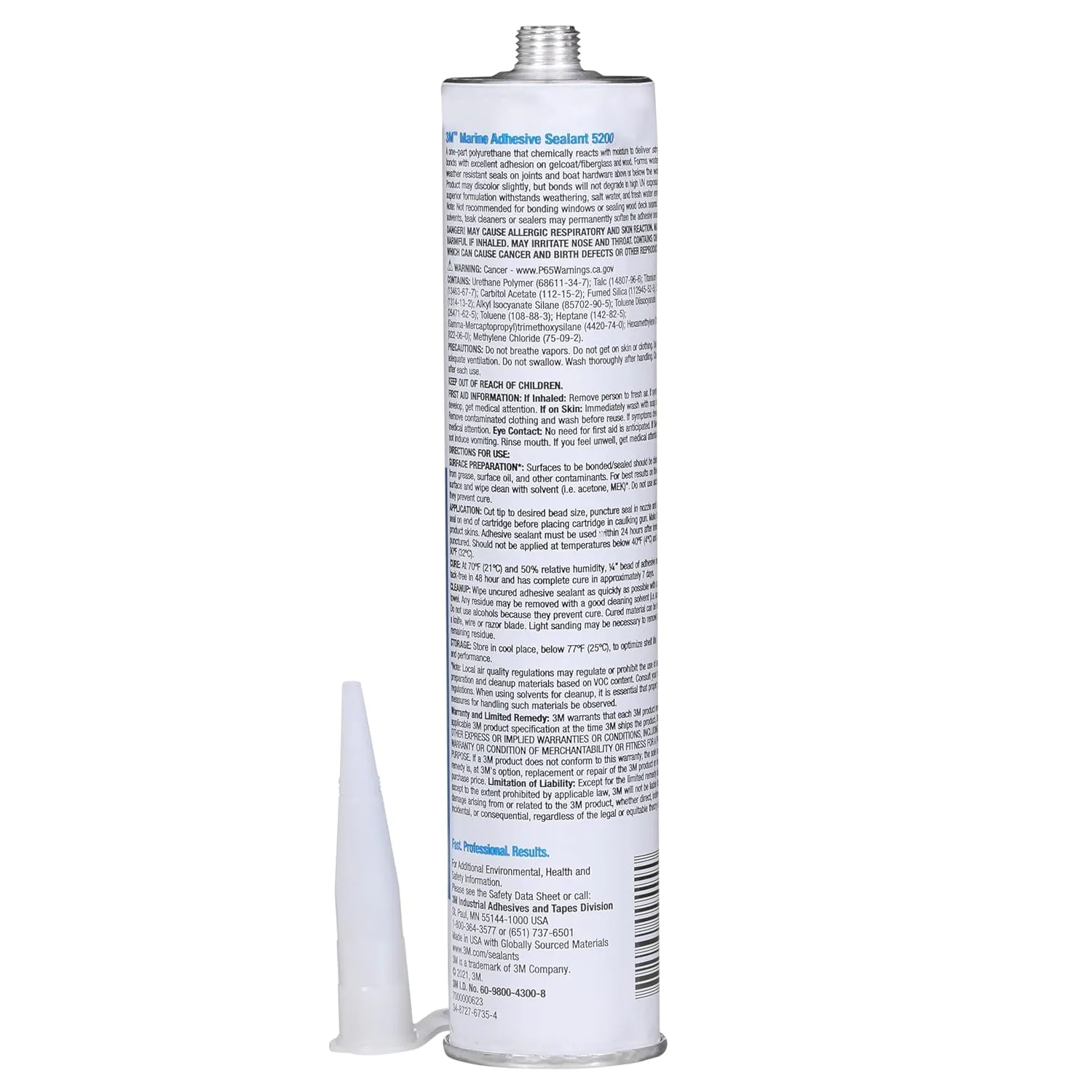 3M Marine Adhesive Sealant 5200 - Permanent Bonding and Sealing