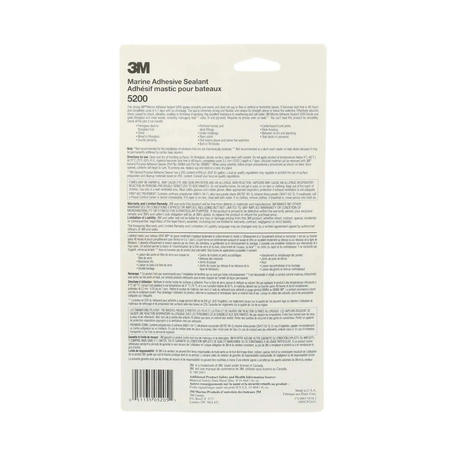 3M Marine Adhesive Sealant 5200 - Polyurethane Sealant