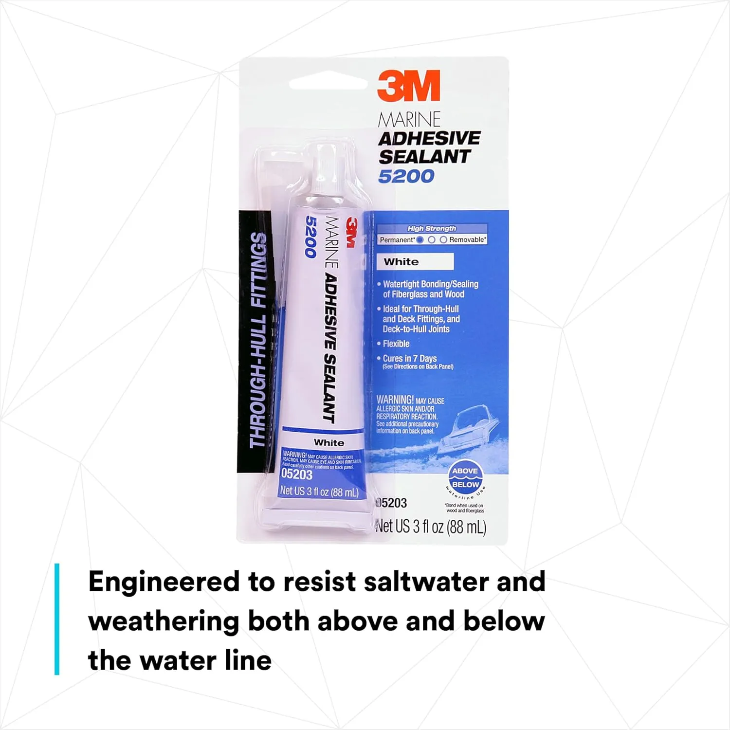3M Marine Adhesive Sealant 5200 - Permanent Bonding and Sealing