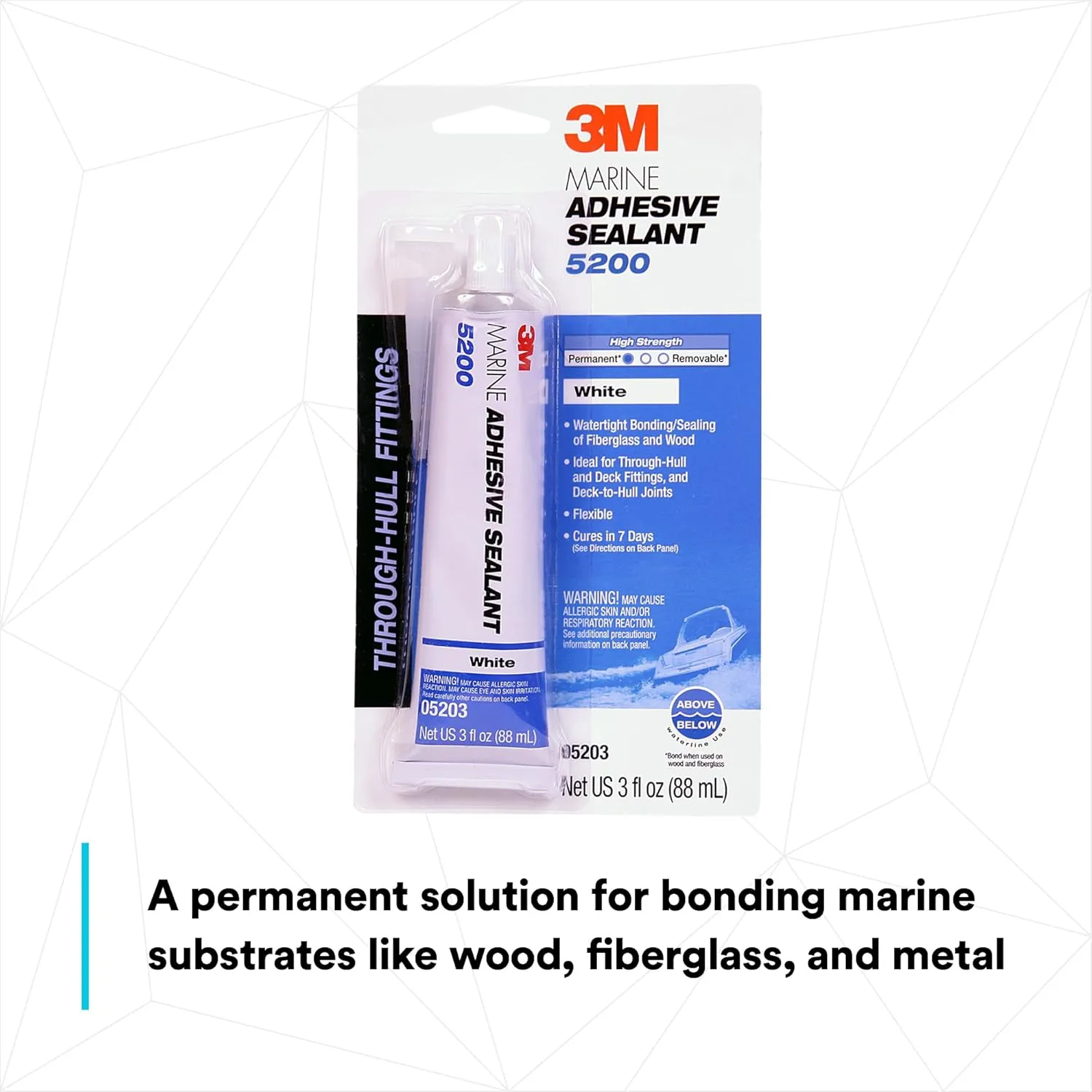 3M Marine Adhesive Sealant 5200 - Permanent Bonding and Sealing