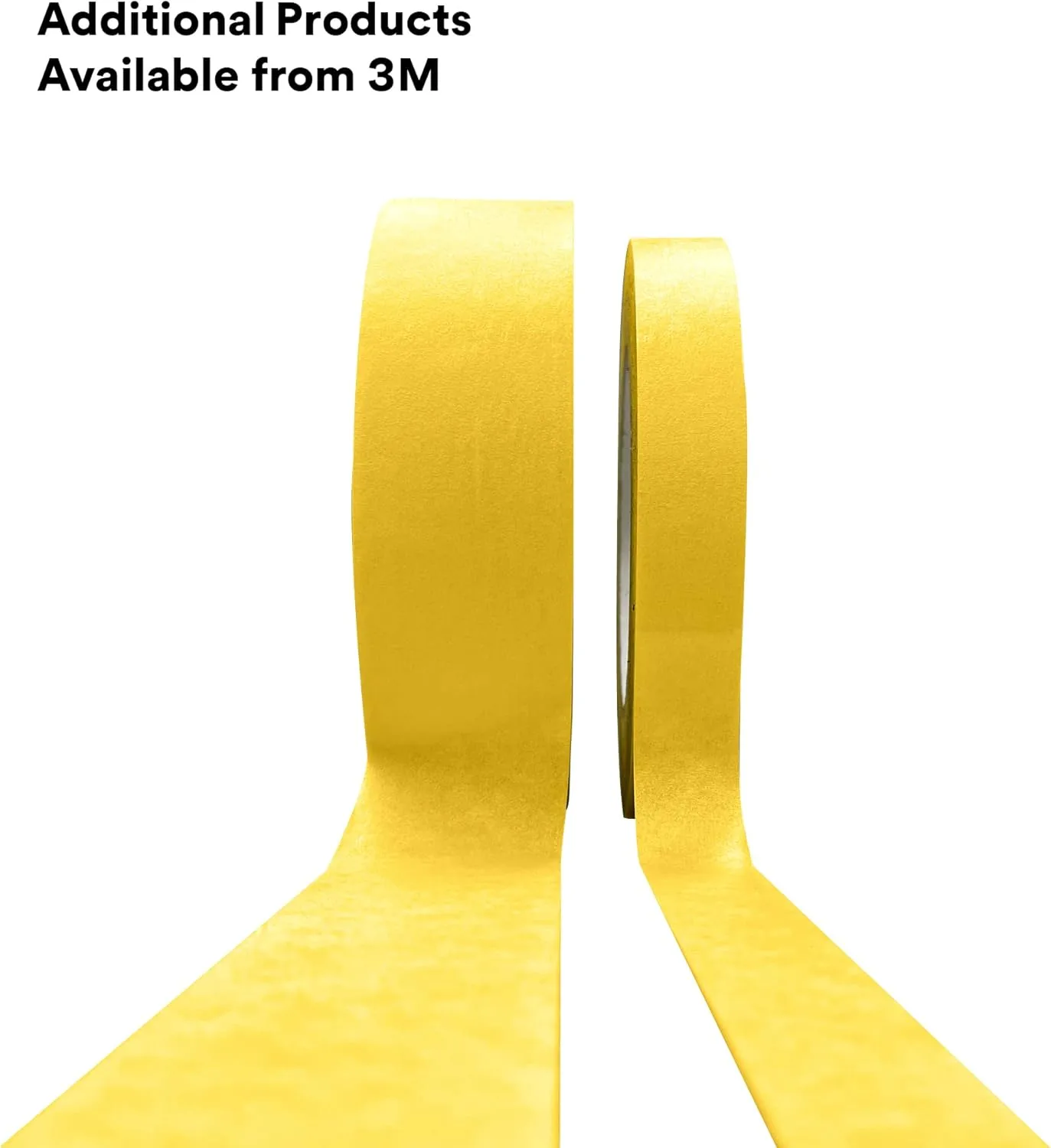 3M Automotive Refinish Masking Tape, 18 mm x 55 m, Yellow (06652)