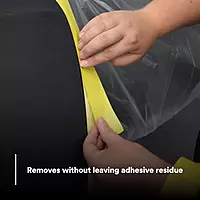 3M Automotive Refinish Masking Tape 388N, 06654, 36 mm x 55 m, Yellow, Crepe Backing, Moisture Resistant