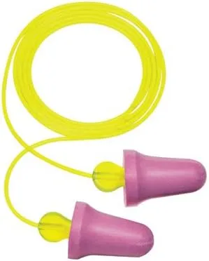 3M No-Touch Foam Ear Plugs, Corded, Box of 100 Pairs