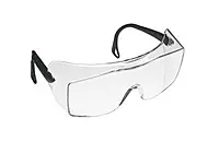 3M OX 2000 Series Safety Glasses With Black Frame And Clear Polycarbonate Anti-Fog Lens