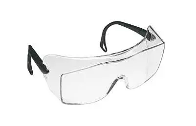 3M OX 2000 Series Safety Glasses With Black Frame And Clear Polycarbonate Anti-Fog Lens