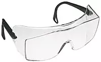 3M OX 2000 Series Safety Glasses With Black Frame And Clear Polycarbonate Anti-Fog Lens