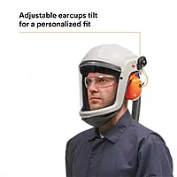 3M PELTOR Earmuff Assembly M-985/37333(AAD), for Versaflo M-100 and M-300 Products, Pair, 1 EA/Case