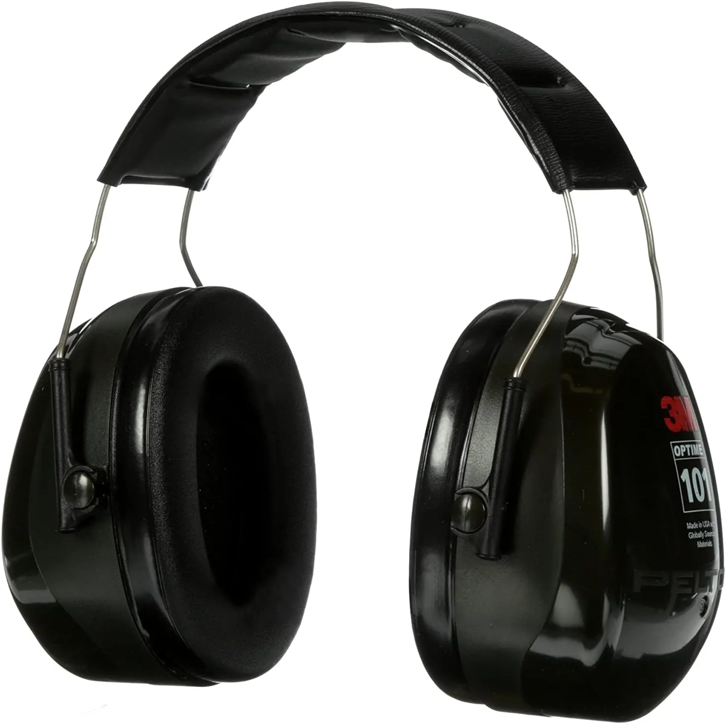 3M - CASH7A Peltor Optime 101 Over-the-Head Earmuff, Hearing Protection, NRR 27dB Green