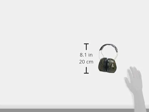3M - CASH7A Peltor Optime 101 Over-the-Head Earmuff, Hearing Protection, NRR 27dB Green
