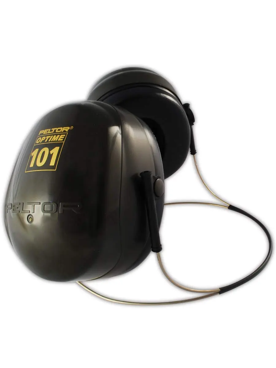 3M 10093045080721 Peltor Optime 101 Non-Electronic Muff, NRR 26 DB, Black, Standard